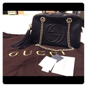 Sold Authentic Gucci Soho shoulder bag small EUC